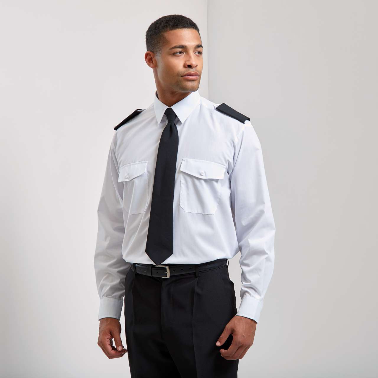 MEN’S LONG SLEEVE PILOT SHIRT - Light Blue - Additional