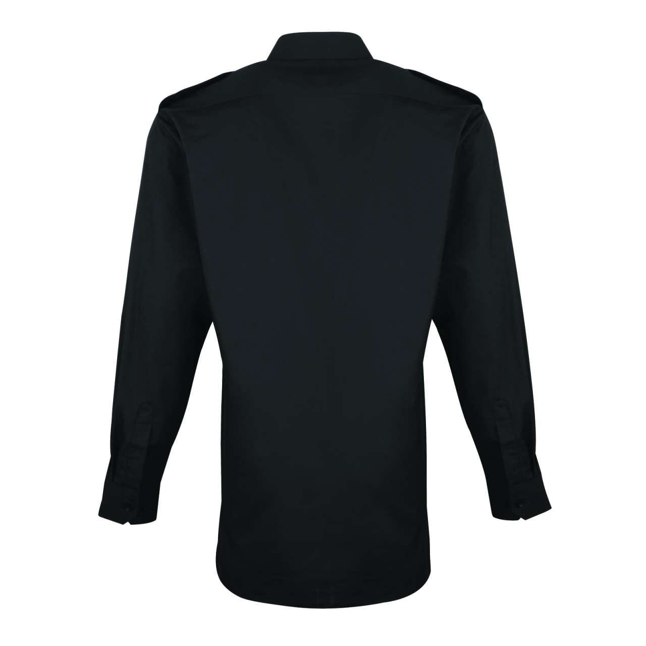 MEN’S LONG SLEEVE PILOT SHIRT - Black - Additional