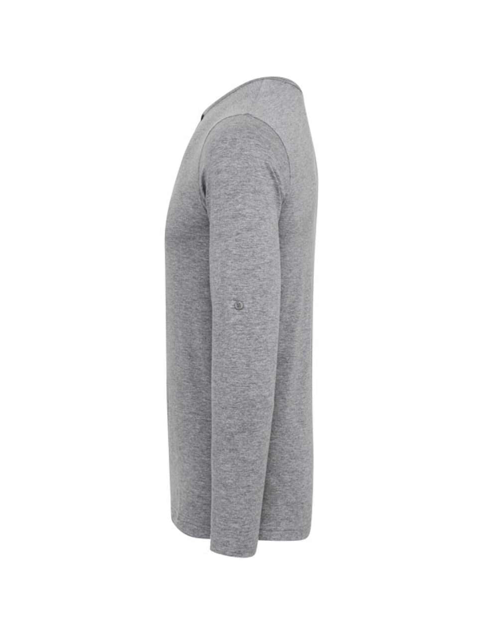 MEN'S LONG JOHN ROLL SLEEVE TEE - Grey Marl - Additional