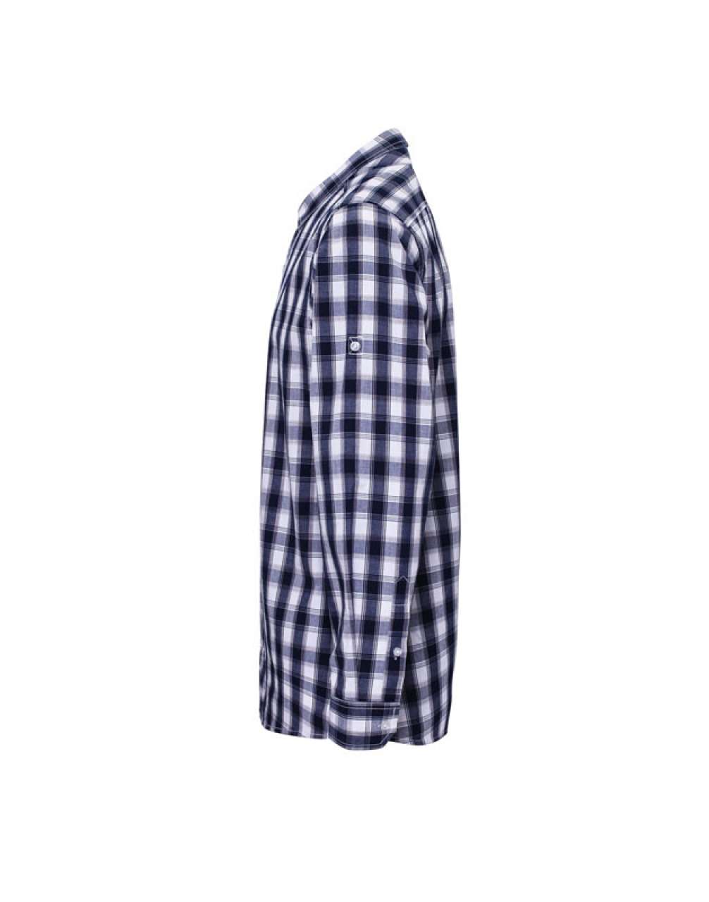 'MULLIGAN' CHECK - MEN'S LONG SLEEVE COTTON SHIRT - White/Navy - Additional