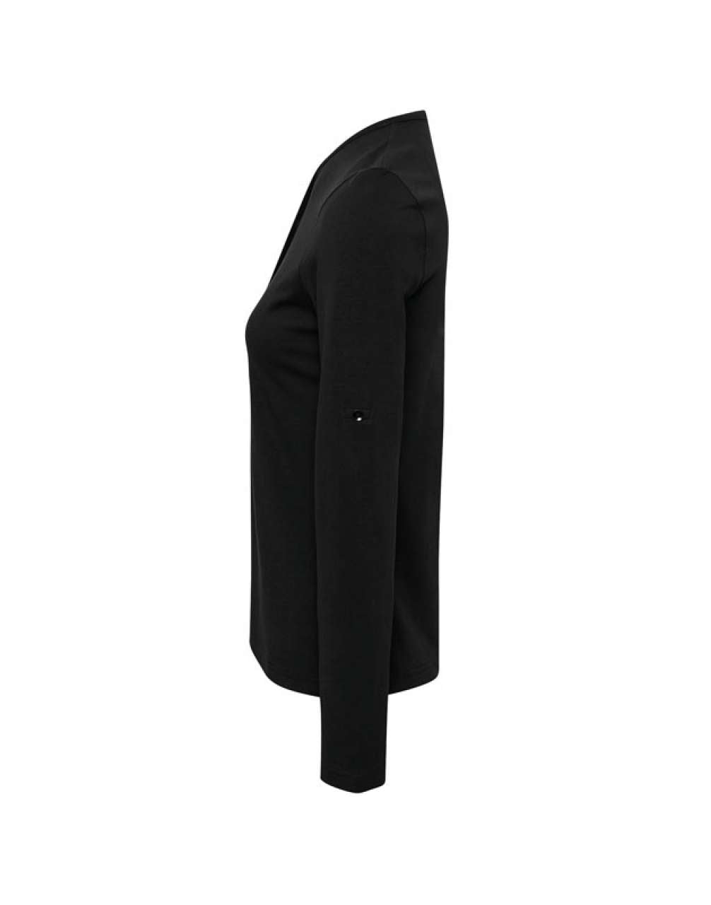 WOMEN'S LONG JOHN ROLL SLEEVE TEE - Black - Additional