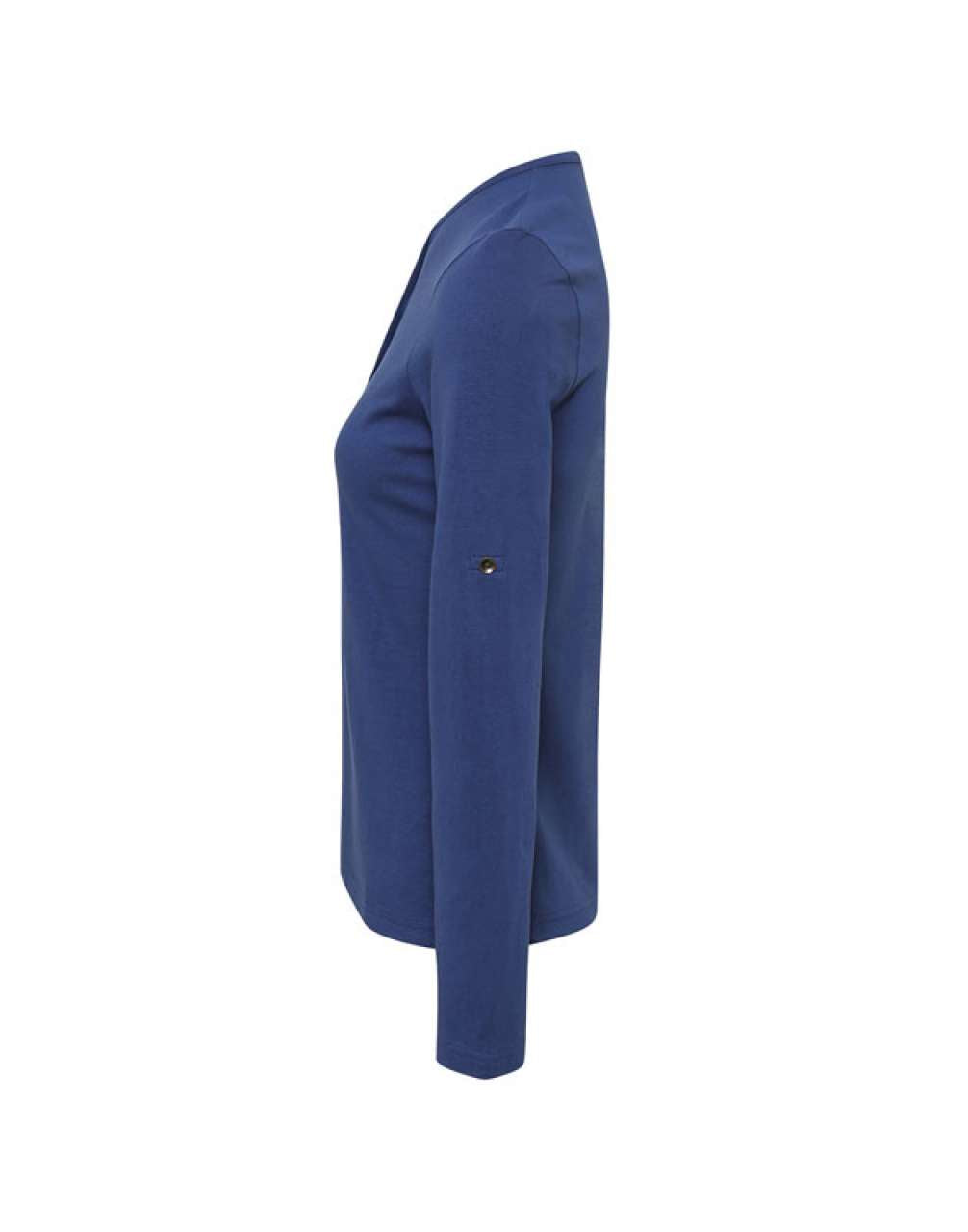 WOMEN'S LONG JOHN ROLL SLEEVE TEE - Indigo - Additional