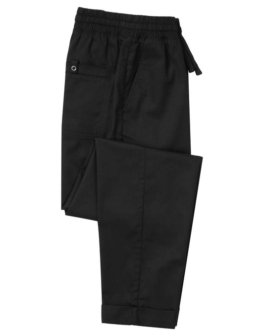 CHEF'S RECYCLED CARGO TROUSER - Black - colorimageurl