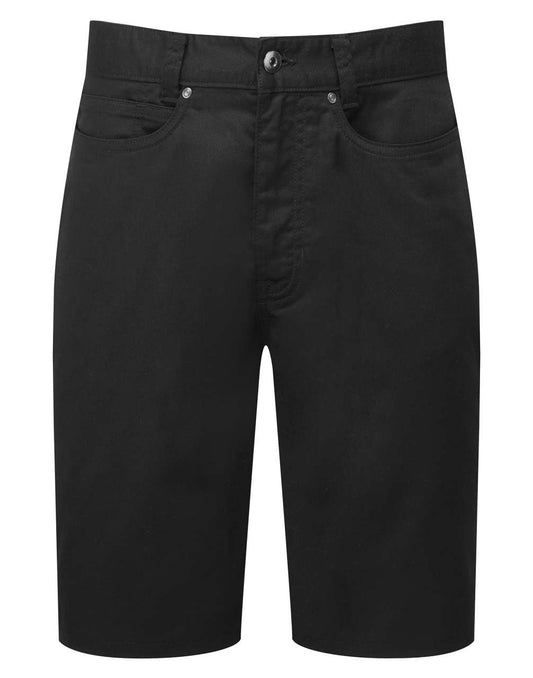 MEN'S PERFORMANCE CHINO SHORTS - Black - colorimageurl
