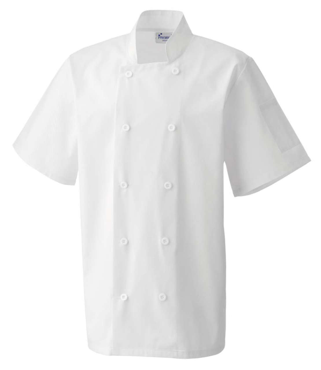 SHORT SLEEVE CHEF'S JACKET - White - Main