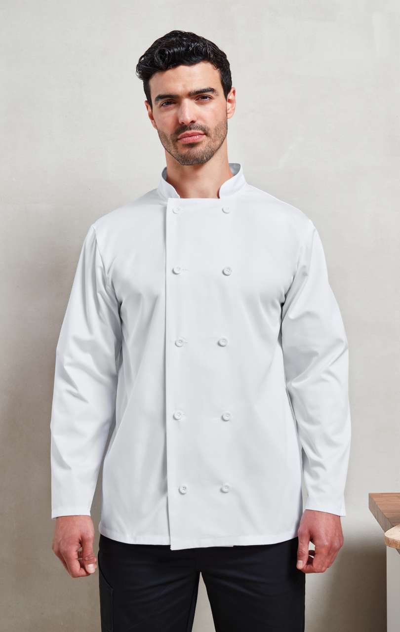 LONG SLEEVE CHEF’S JACKET - Black - Model