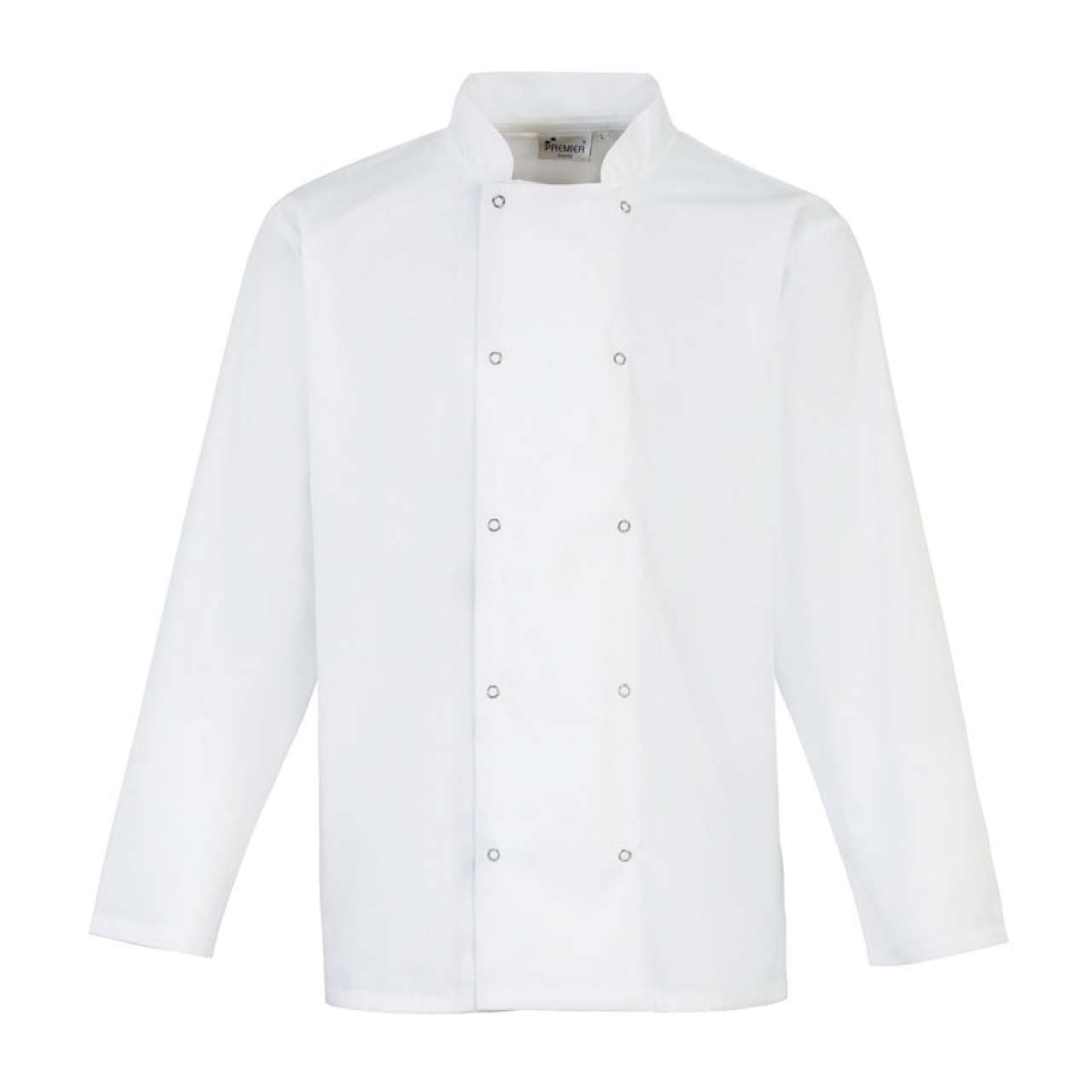 CHEF'S LONG SLEEVE STUD JACKET - White - Additional