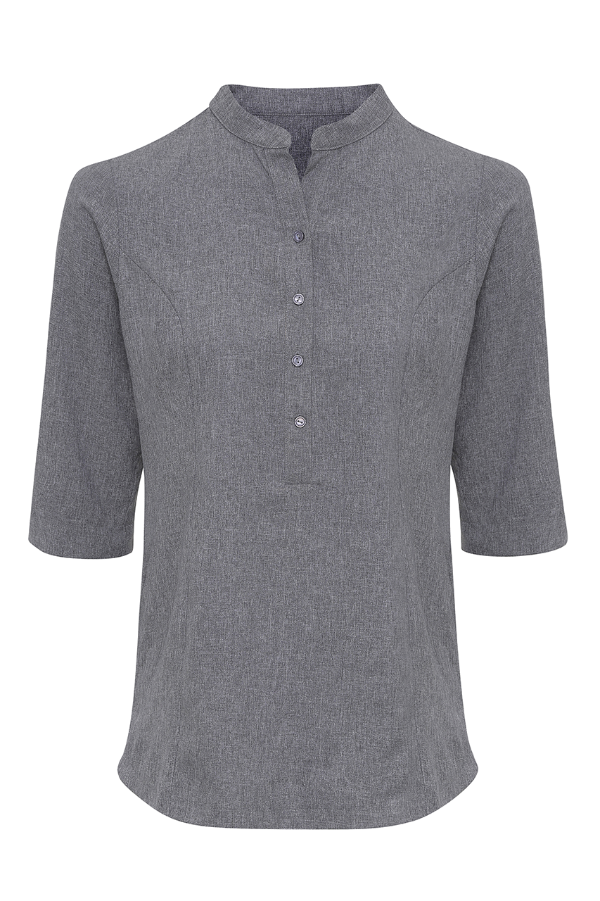 VERBENA BEAUTY & SPA TUNIC - Grey Heather - modelimageurl