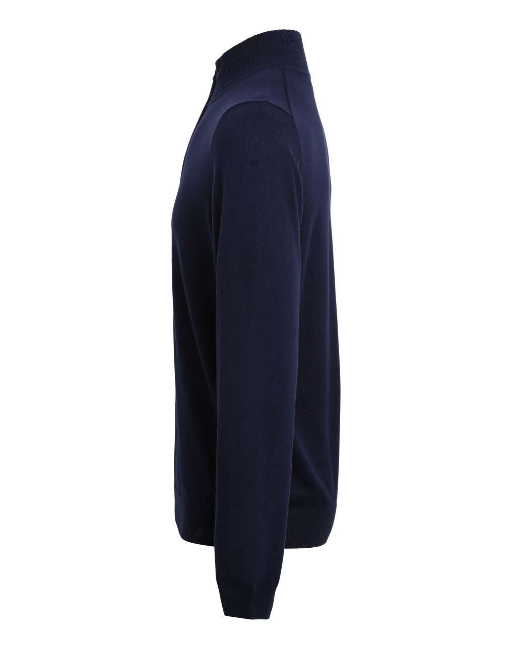 MEN'S QUARTER-ZIP KNITTED SWEATER - Navy - Additional