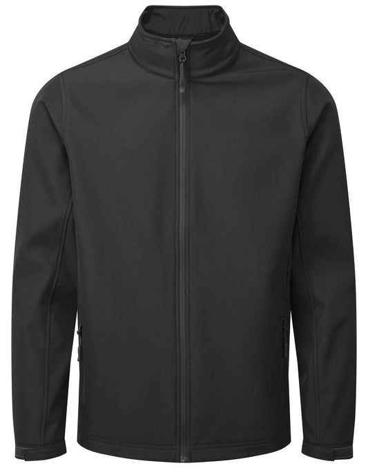 MEN’S WINDCHECKER® PRINTABLE & RECYCLED SOFTSHELL JACKET - Black - colorimageurl
