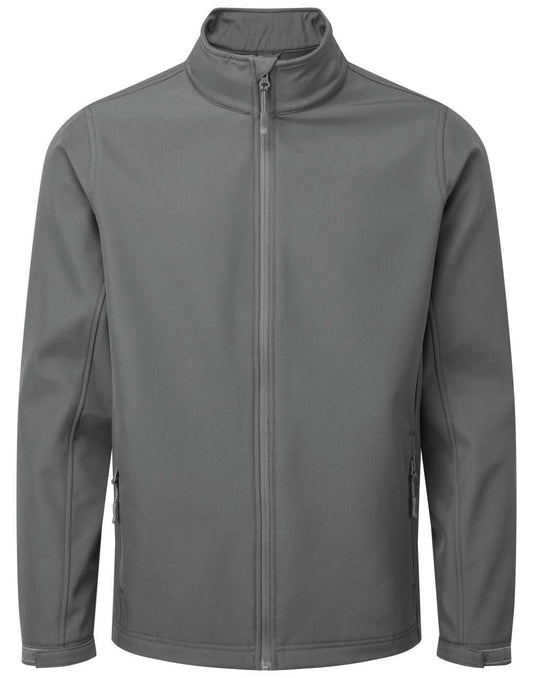 MEN’S WINDCHECKER® PRINTABLE & RECYCLED SOFTSHELL JACKET - Dark Grey - colorimageurl