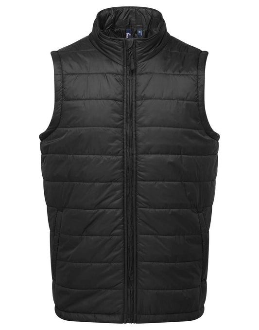 MEN'S 'RECYCLIGHT' PADDED GILET - Black - colorimageurl