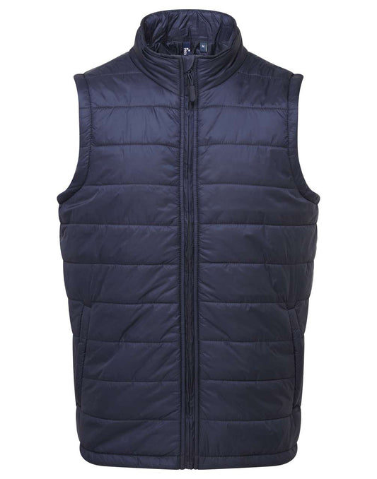 MEN'S 'RECYCLIGHT' PADDED GILET - Navy - colorimageurl