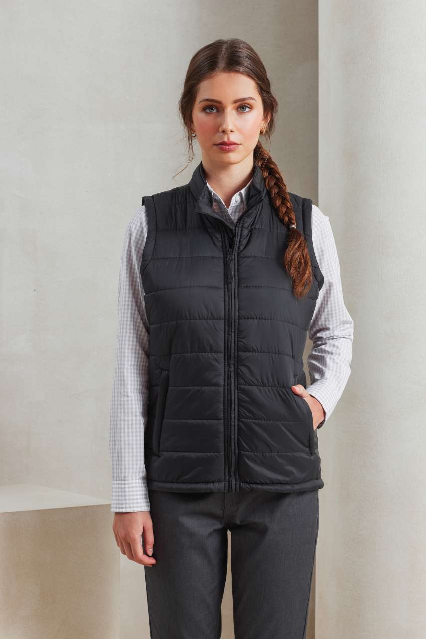WOMEN'S 'RECYCLIGHT' PADDED GILET - Navy - Model