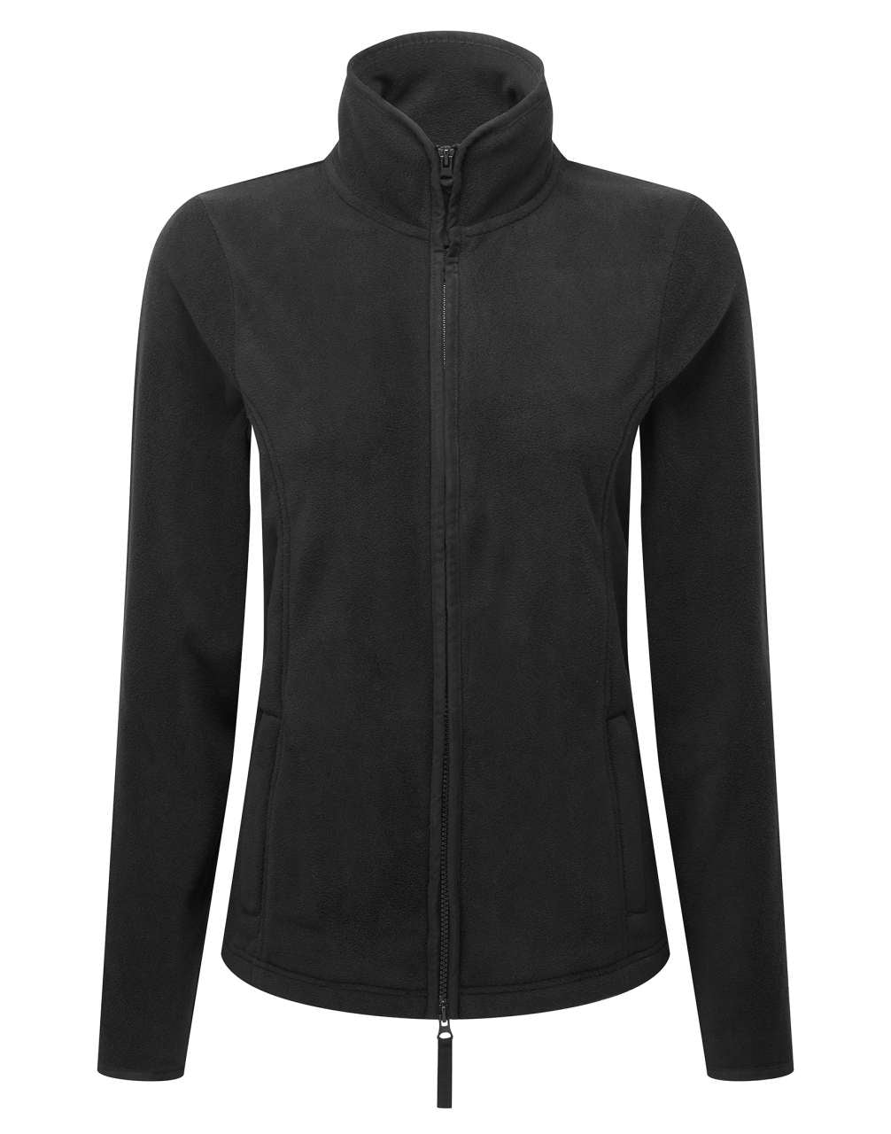 WOMEN'S 'ARTISAN' FLEECE JACKET - Black/Black - colorimageurl