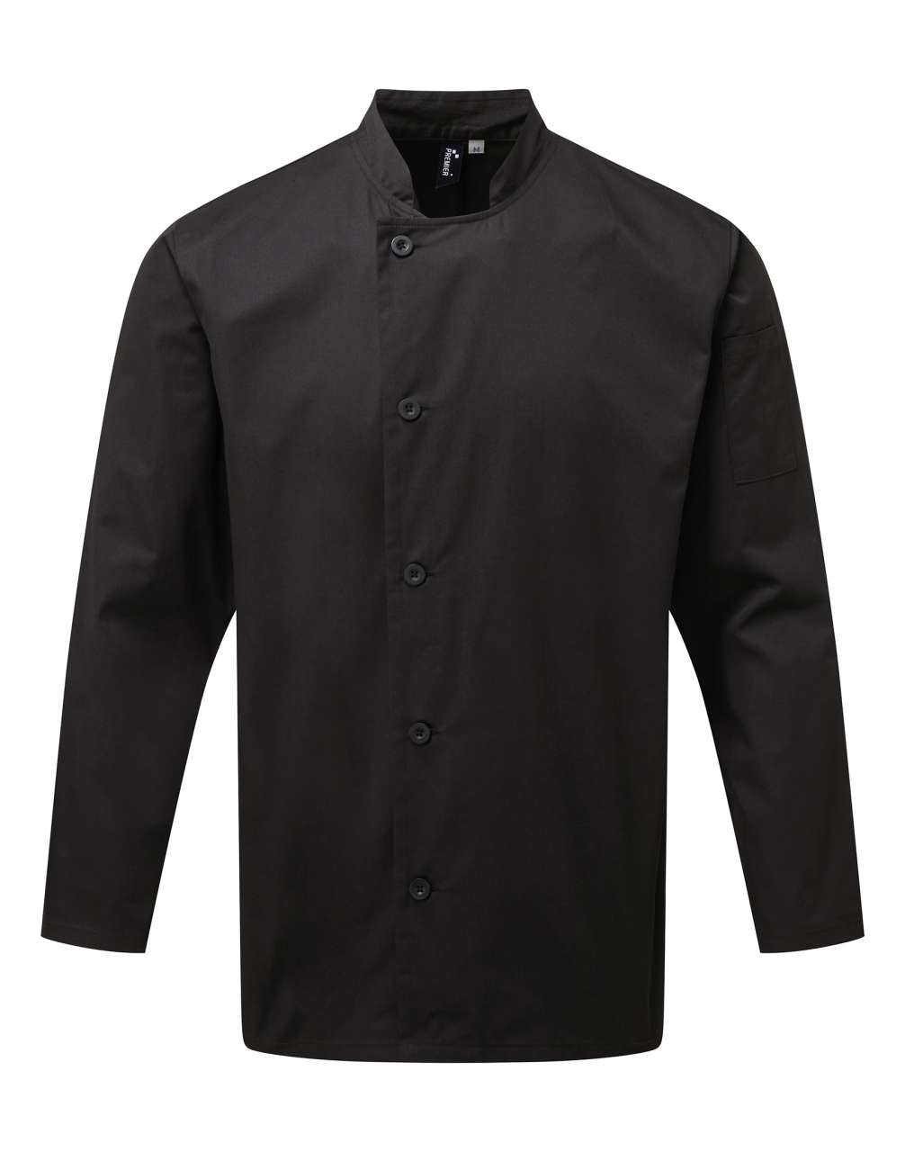 'ESSENTIAL' LONG SLEEVE CHEF'S JACKET - Black - colorimageurl