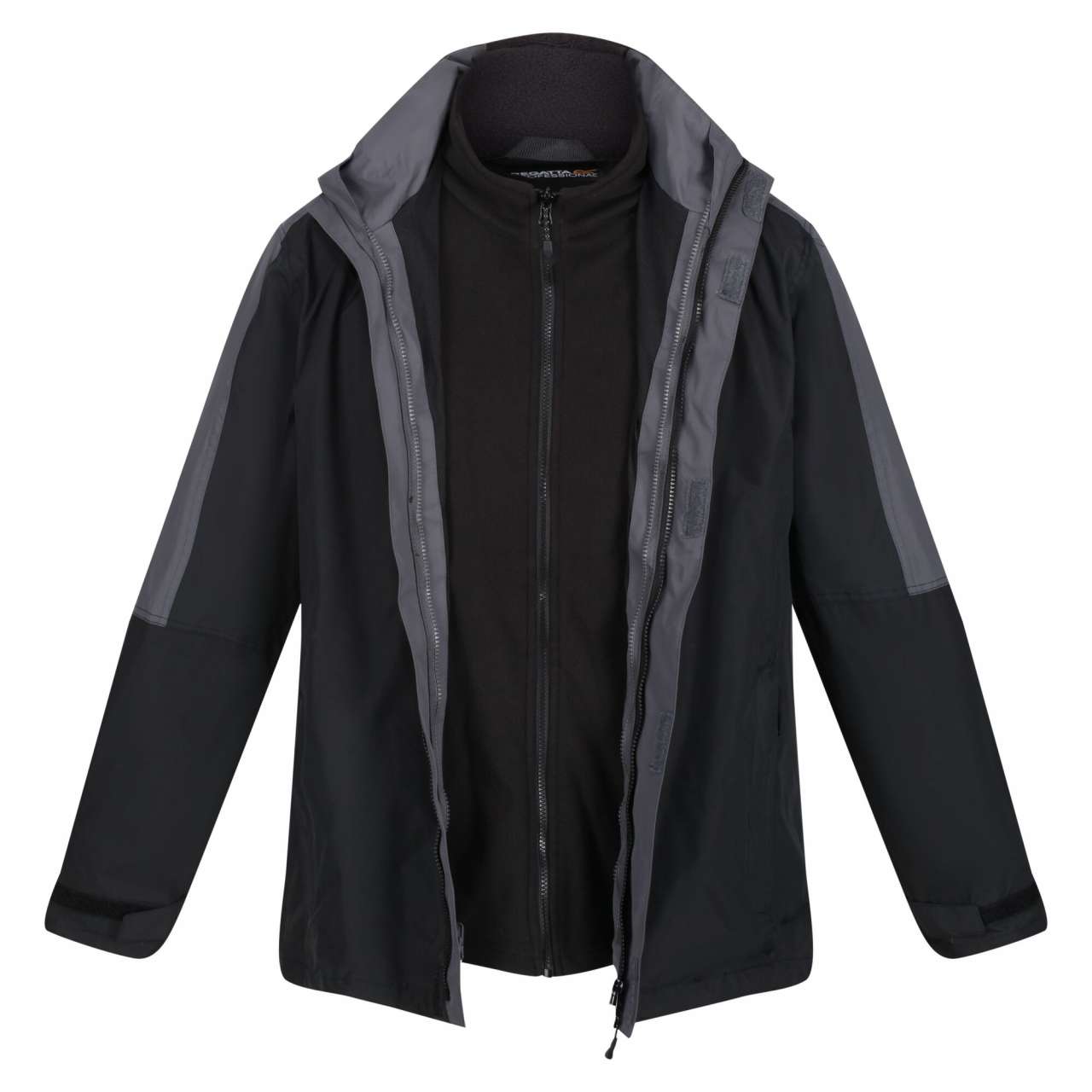 MEN'S DEFENDER III WATERPROOF 3-IN-1 JACKET - Black/Seal Grey - Main