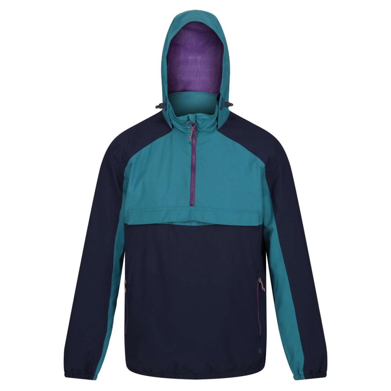 VINTAGE OVERHEAD ANORAK - Navy/Spruce - colorimageurl