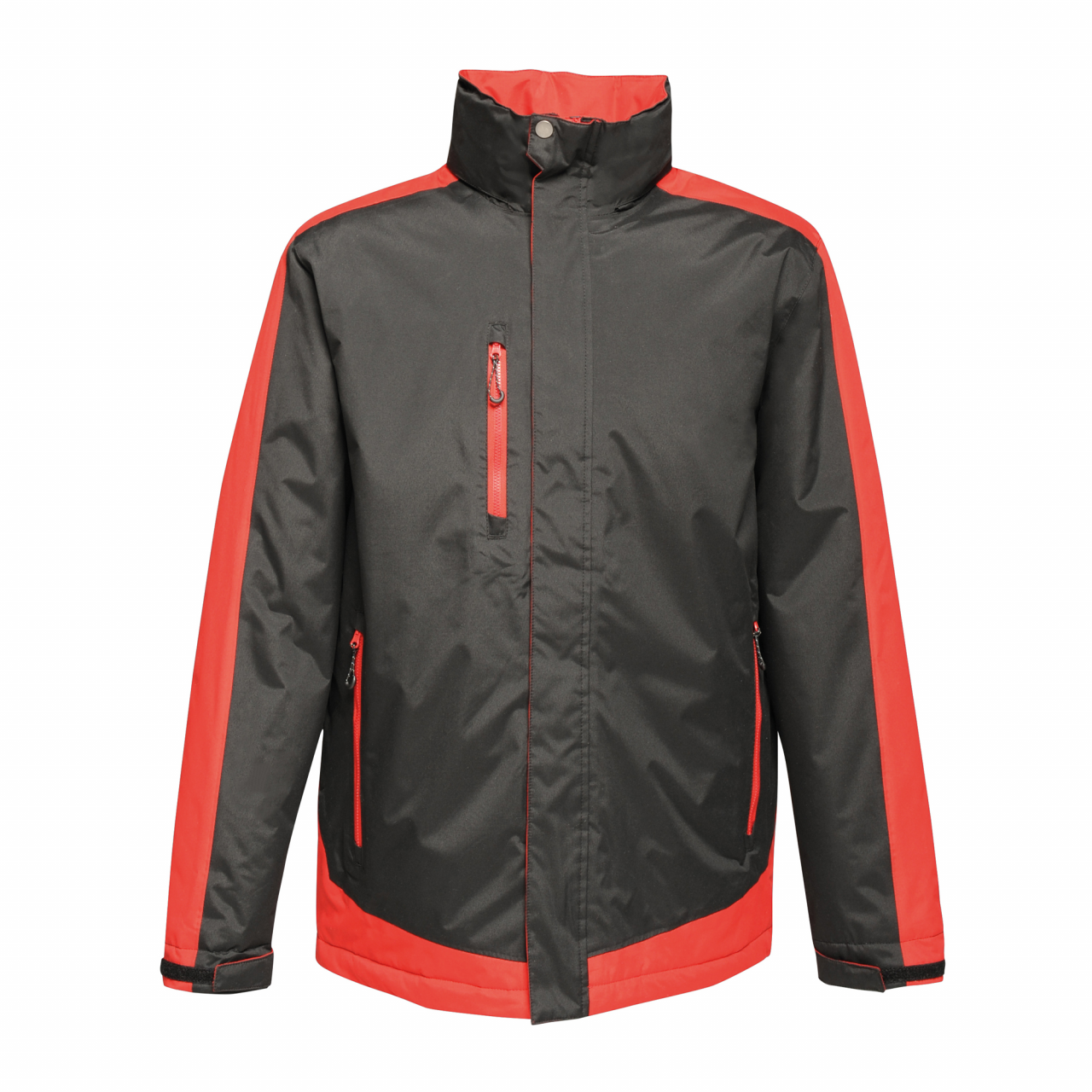 CONTRAST INSULATED JACKET - Black/Classic Red - modelimageurl