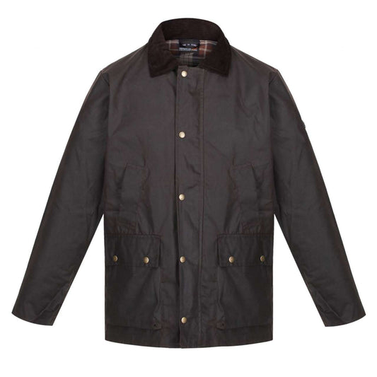 BANBURY WAX JACKET - Brown - Main