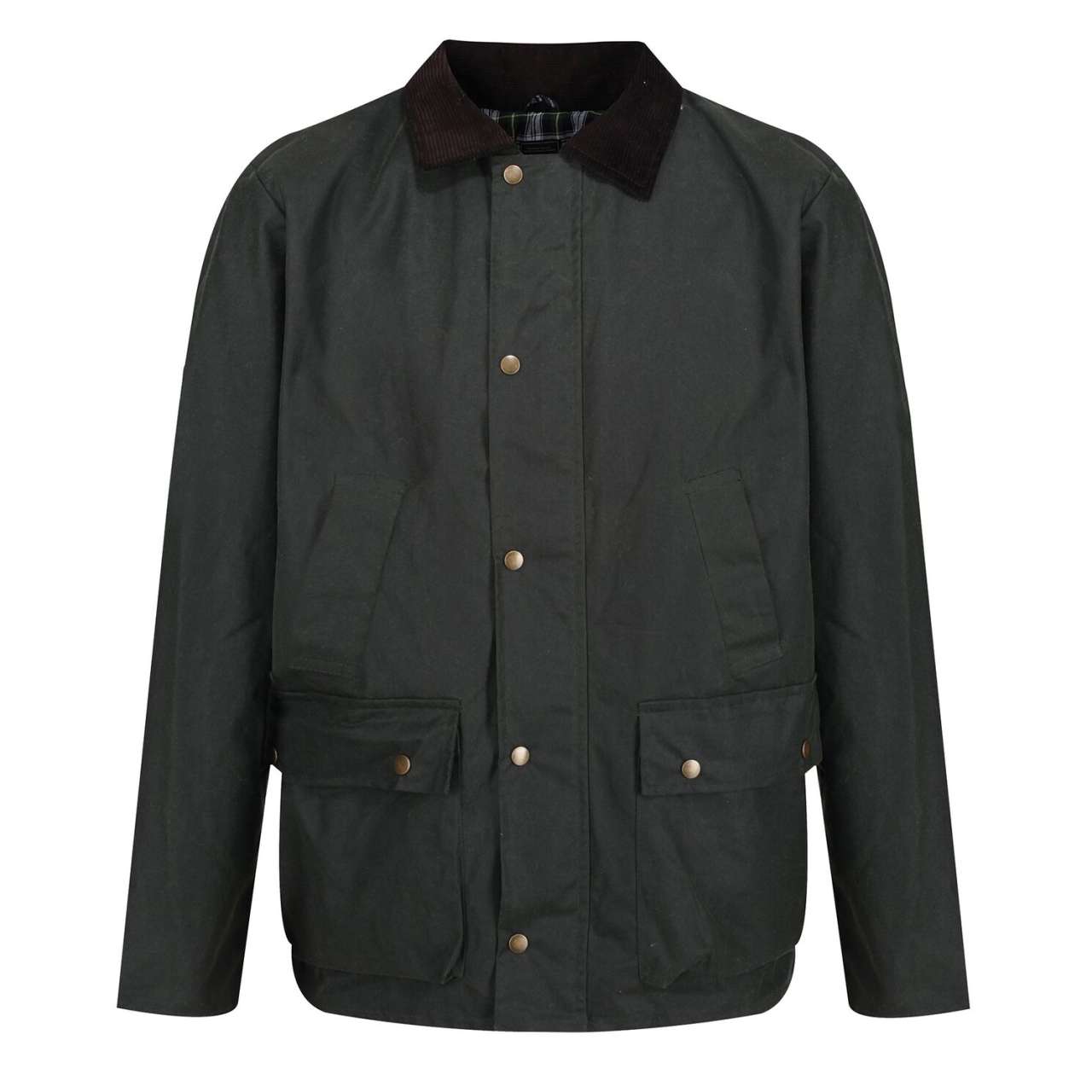 BANBURY WAX JACKET - Dark Khaki - Main