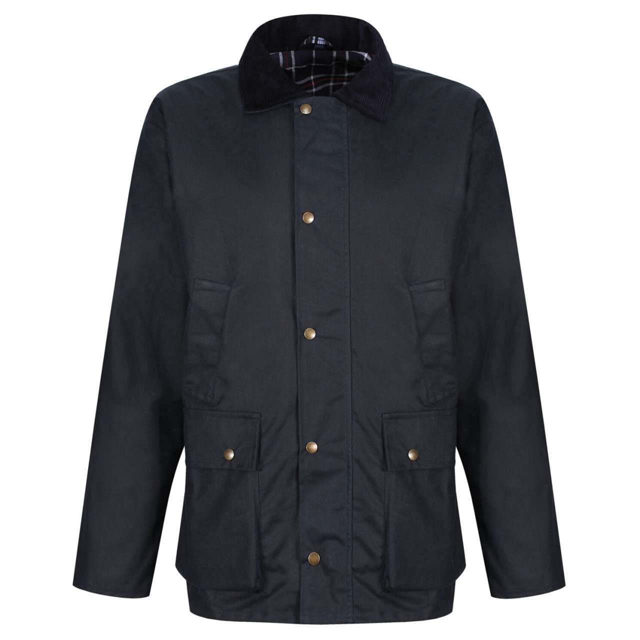 BANBURY WAX JACKET - Navy - Main
