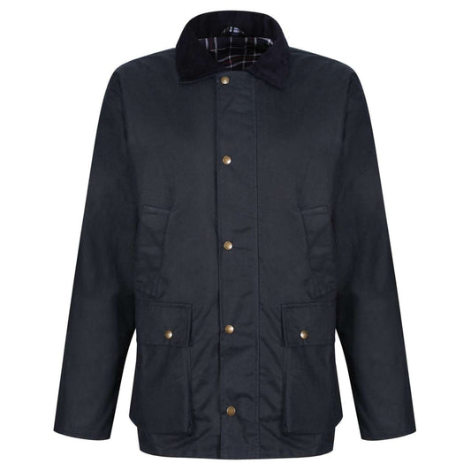 BANBURY WAX JACKET - Navy - Main