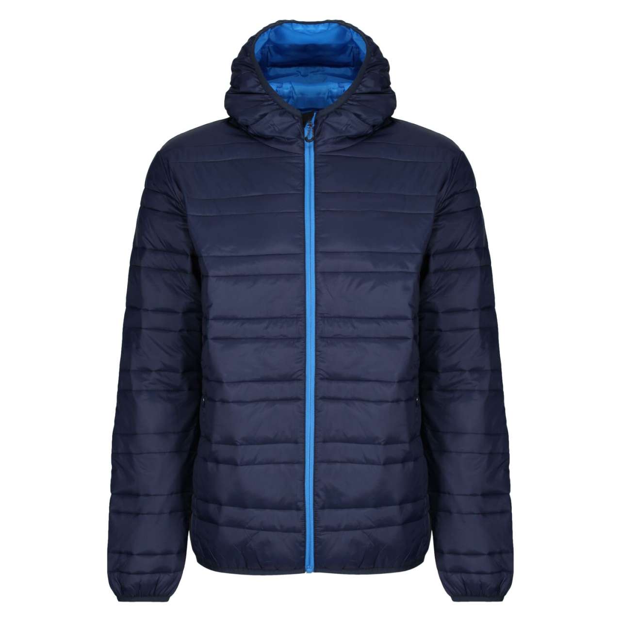 HOODED PACKAWAY FIREDOWN JACKET - Navy/French Blue - Main