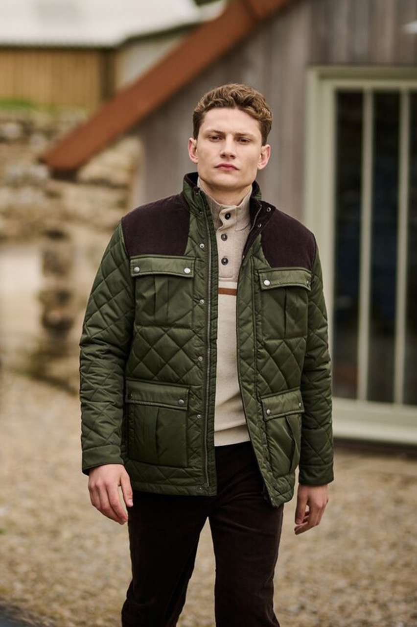 PADBURY QUILTED JACKET - Black - modelimageurl