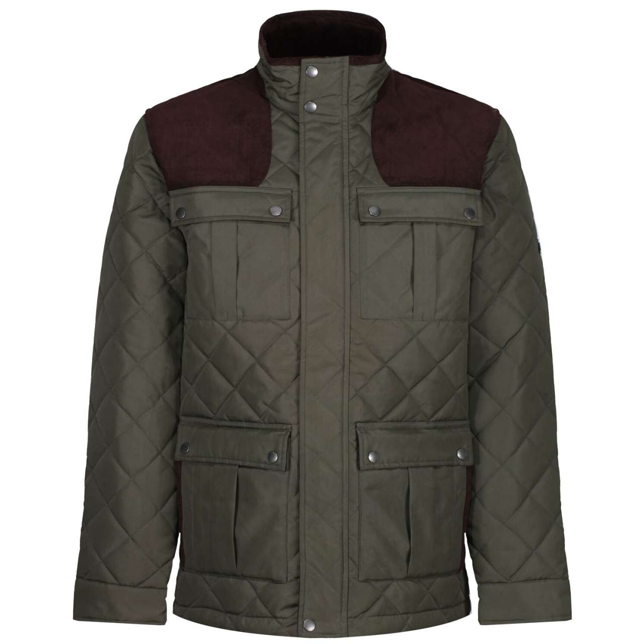 PADBURY QUILTED JACKET - Dark Khaki - colorimageurl
