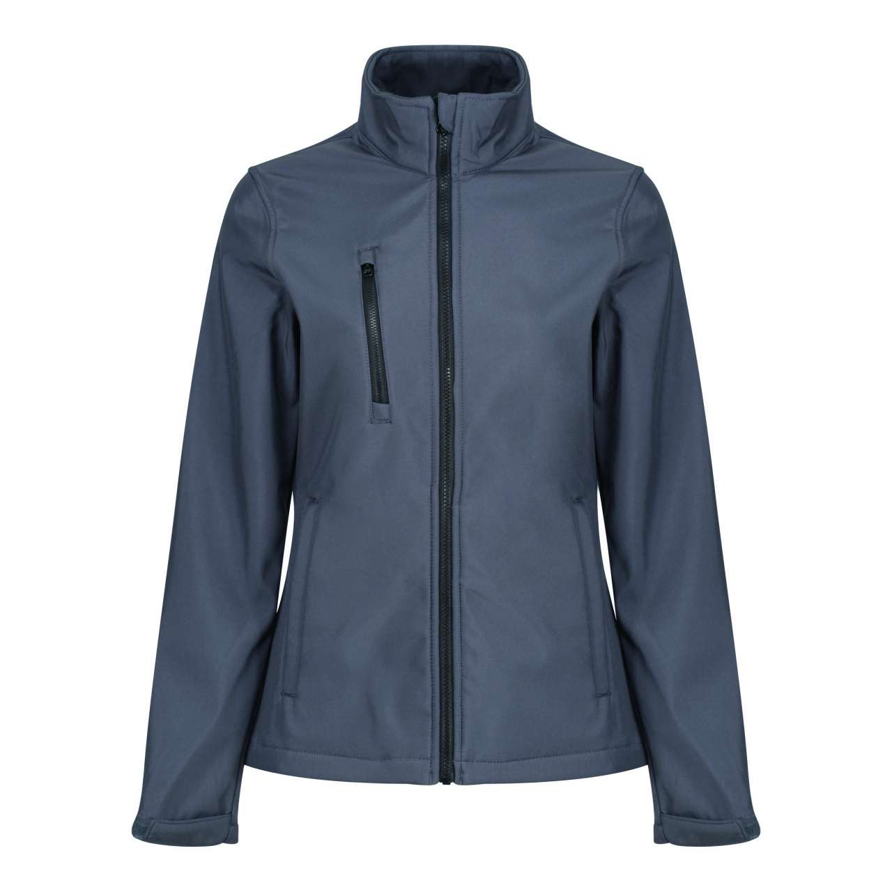 WOMEN'S ABLAZE 3 LAYER PRINTABLE SOFTSHELL JACKET - Seal Grey/Black - colorimageurl