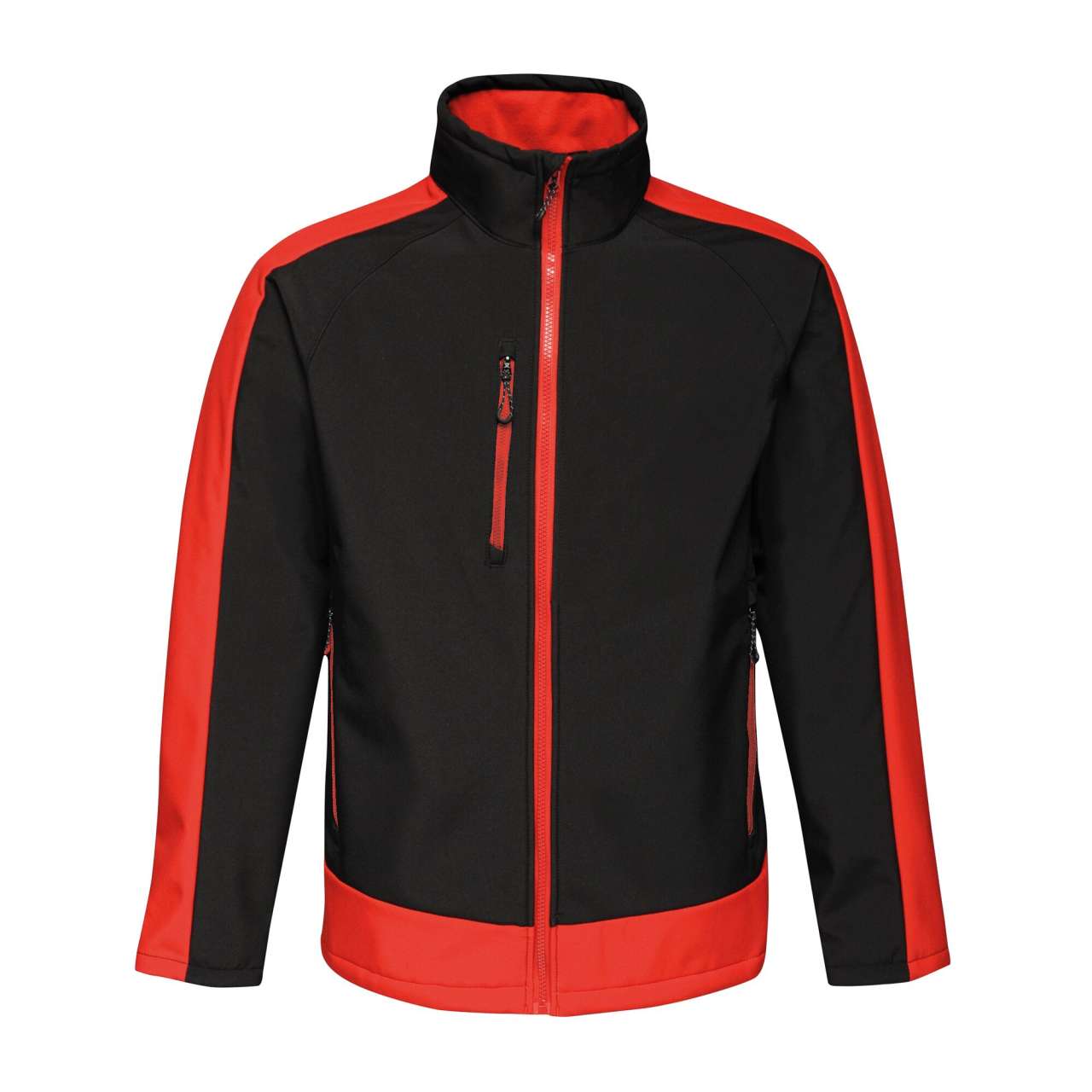 CONTRAST PRINTABLE 3 LAYER SOFTSHELL - Black/Classic Red - modelimageurl