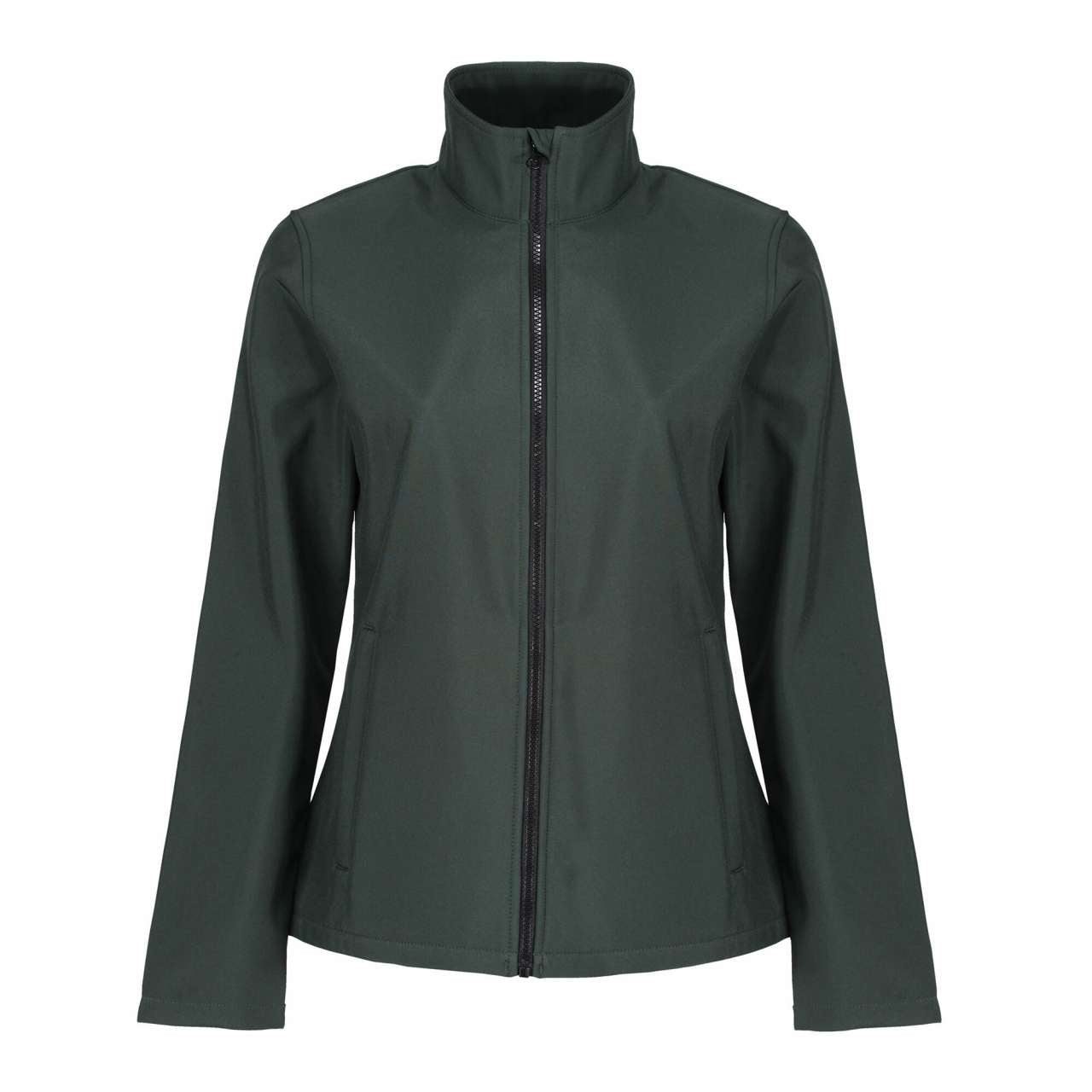ABLAZE WOMEN'S PRINTABLE SOFTSHELL - Dk Spruce/Black - colorimageurl