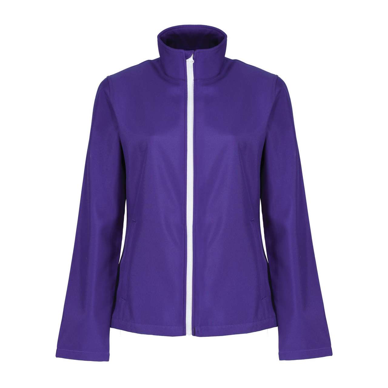 ABLAZE WOMEN'S PRINTABLE SOFTSHELL - Vibrant Purple/Black - colorimageurl
