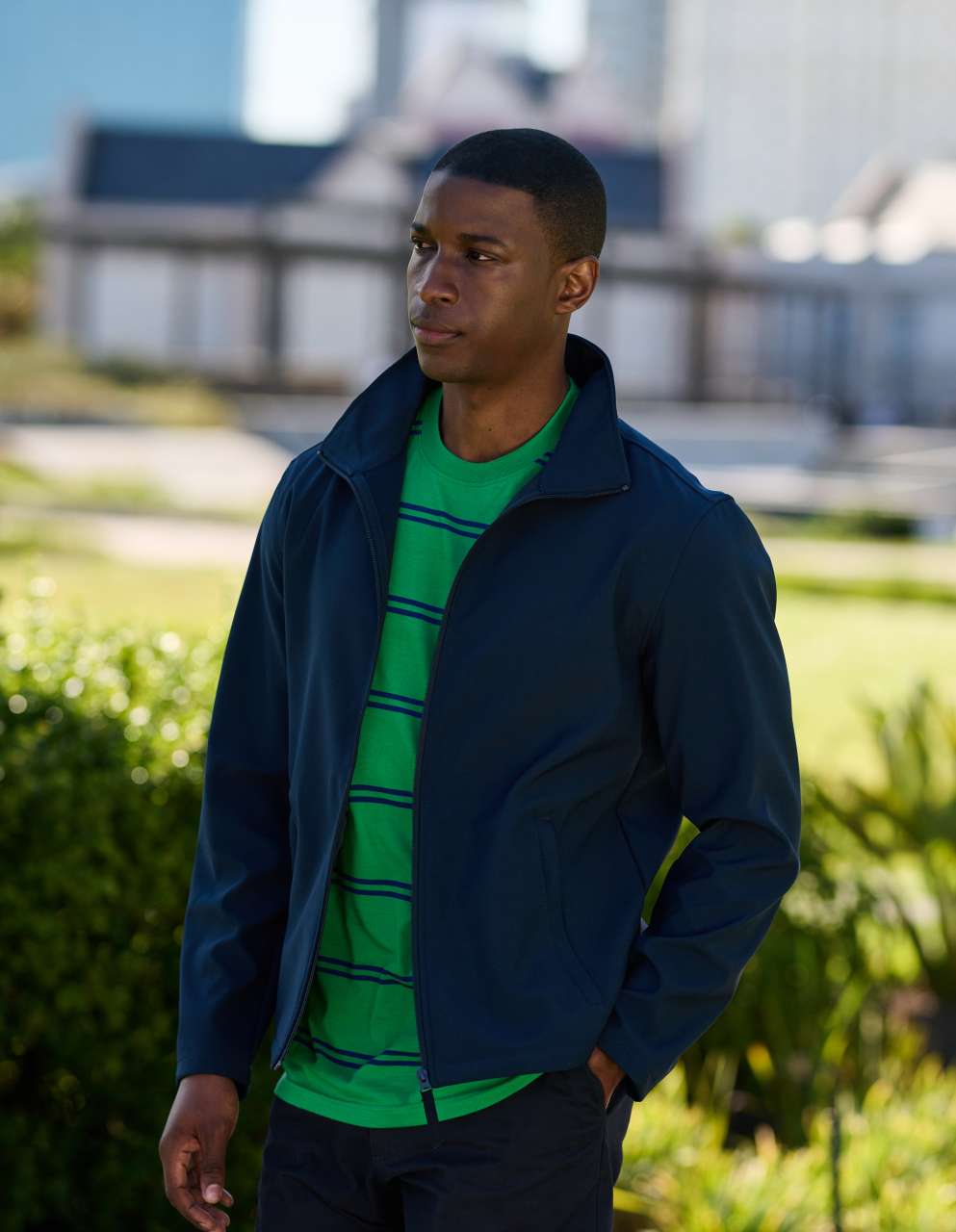 CLASSIC PRINTABLE LIGHTWEIGHT SOFTSHELL - Oxford Blue/Oxford Blue - Additional