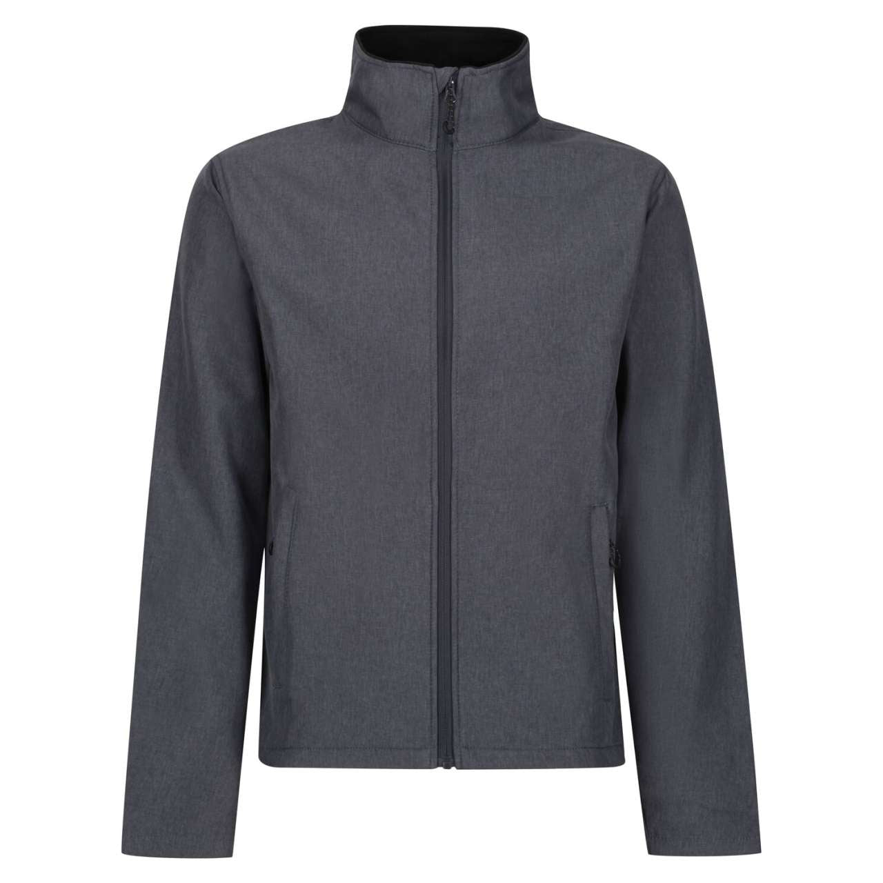 LIMESTONE MARL PRINTABLE SOFTSHELL JACKET - Seal Grey/Black - Model