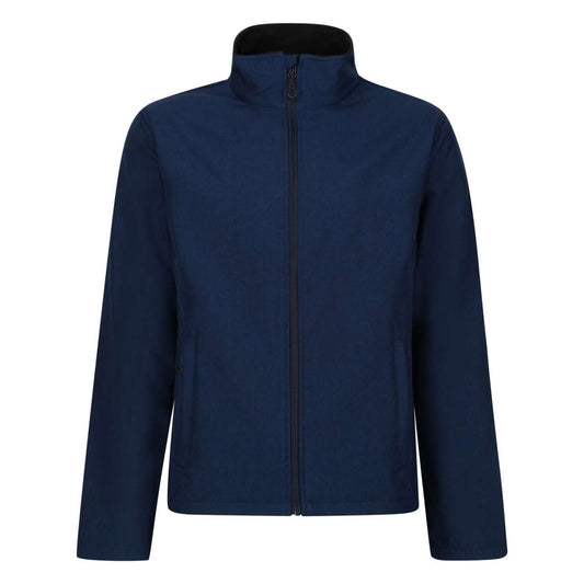LIMESTONE MARL PRINTABLE SOFTSHELL JACKET - Navy/Black - Main