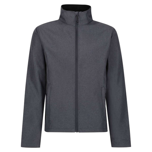 LIMESTONE MARL PRINTABLE SOFTSHELL JACKET - Seal Grey/Black - Main