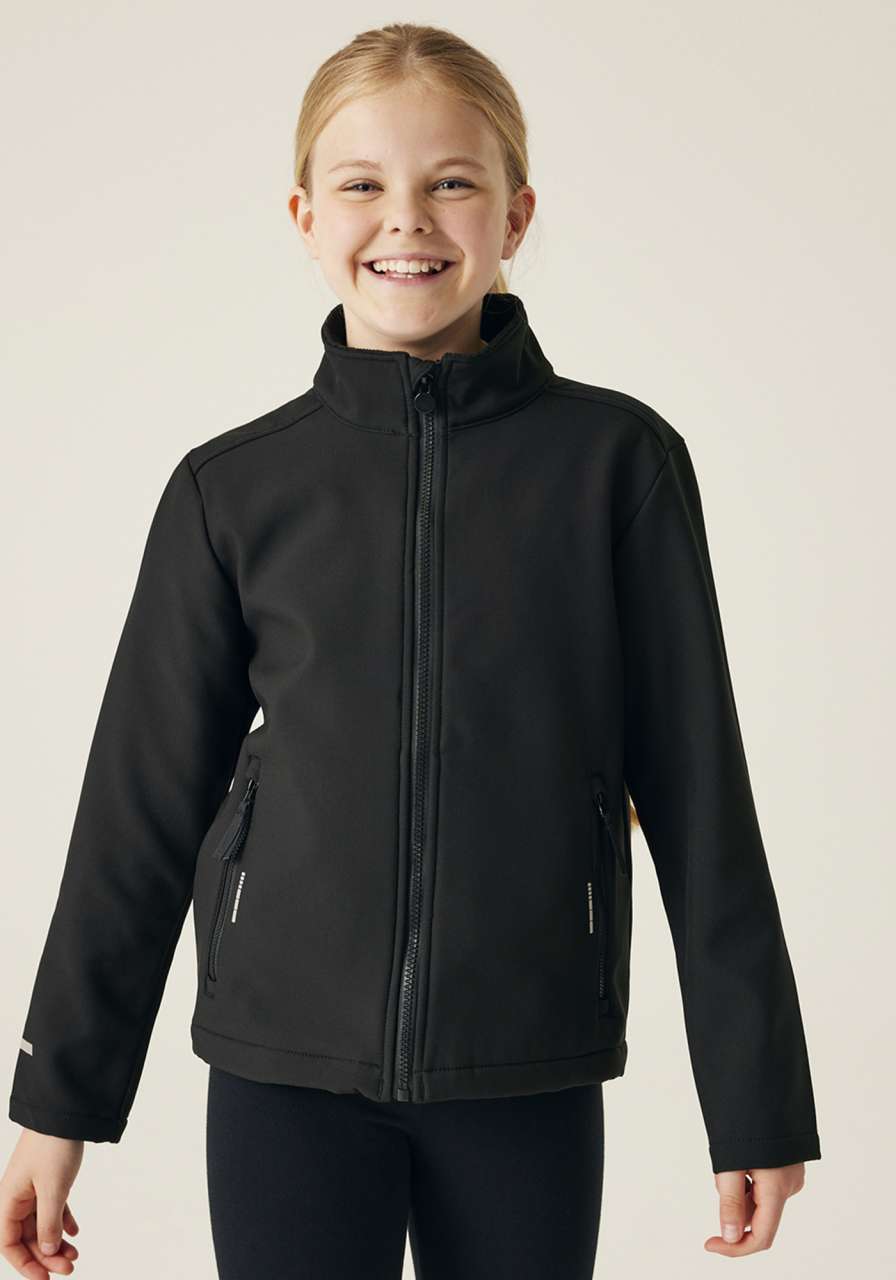 JUNIOR ABLAZE SOFTSHELL - Black/Black - modelimageurl