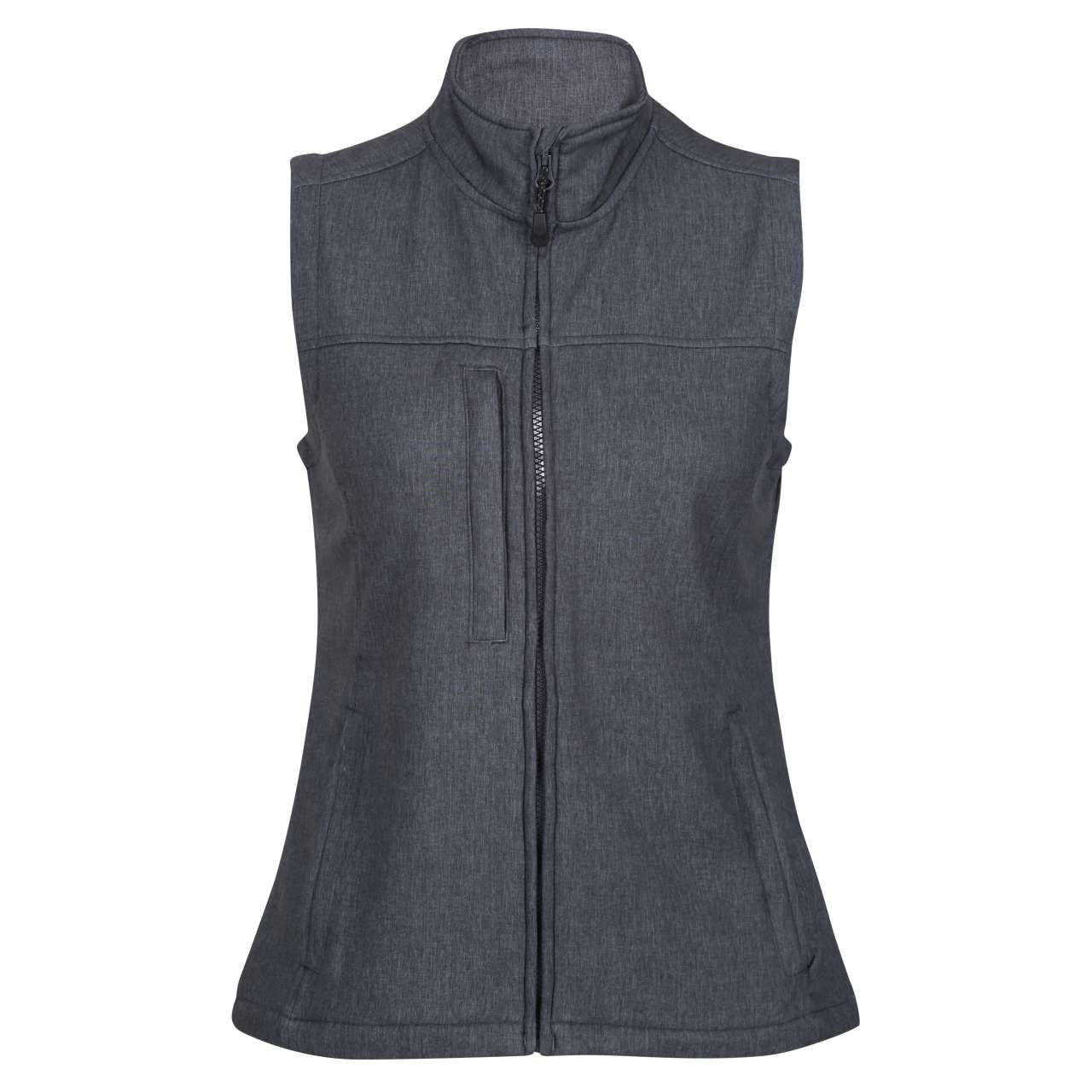 WOMEN'S FLUX SOFTSHELL BODYWARMER - Marl Grey/Black - Main
