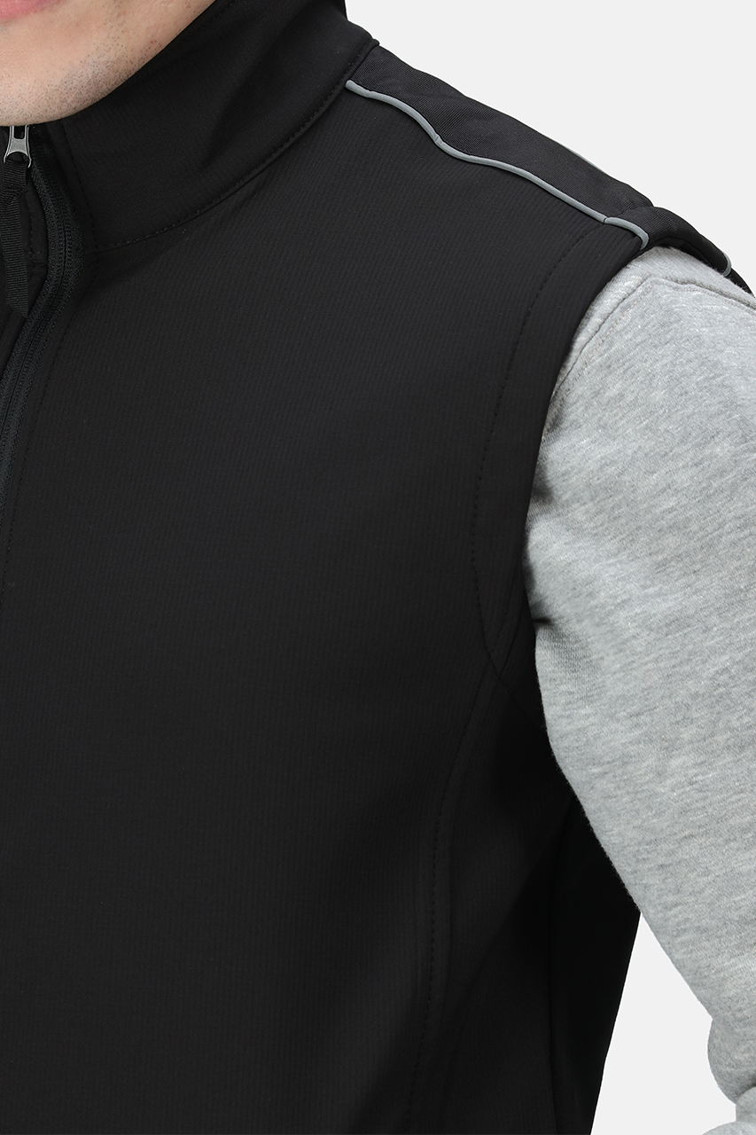 SANDSTORM - SOFTSHELL RIPSTOP BODYWARMER - Black/Black - Additional