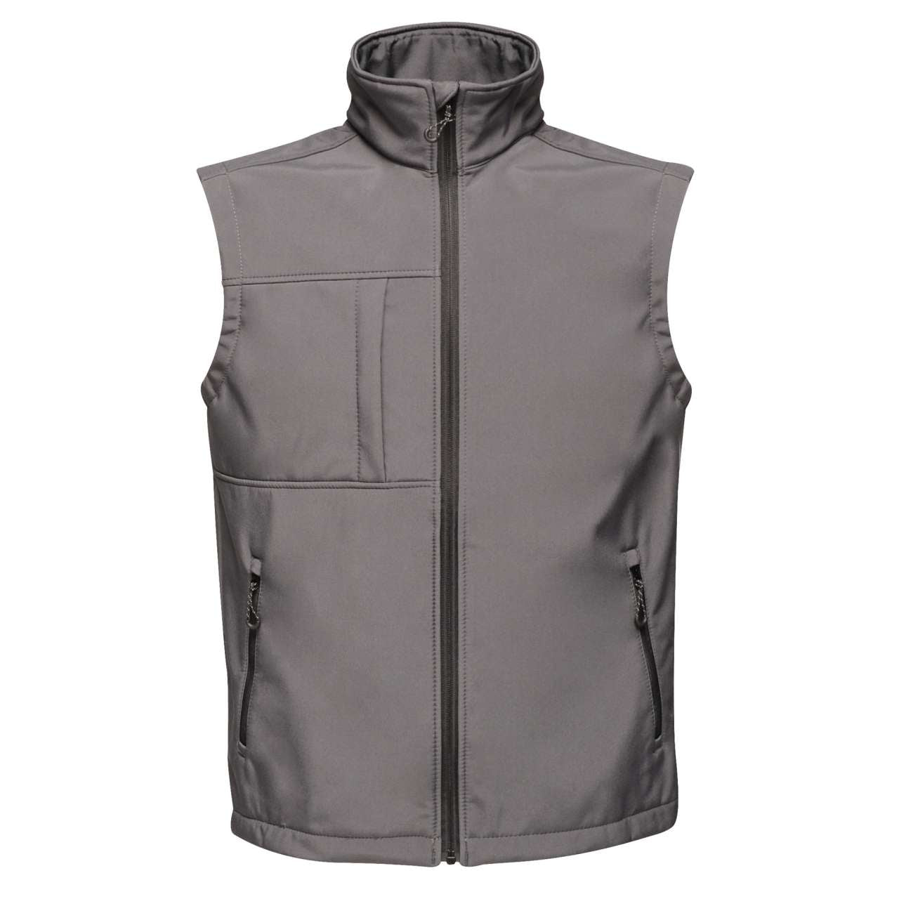 OCTAGON II 3 LAYER PRINTABLE SOFTSHELL BODYWARMER - Seal Grey/Black - Main