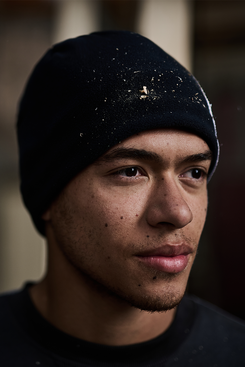 THINSULATE - FLEECE HAT - Navy - Model