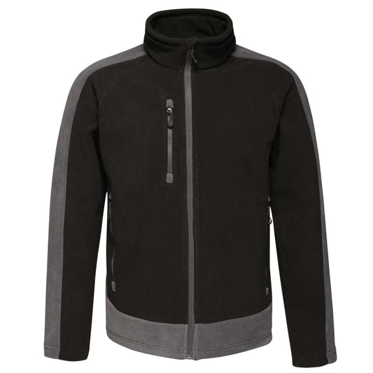 CONTRAST 300 FULL ZIP FLEECE - Black/Seal Grey - Main