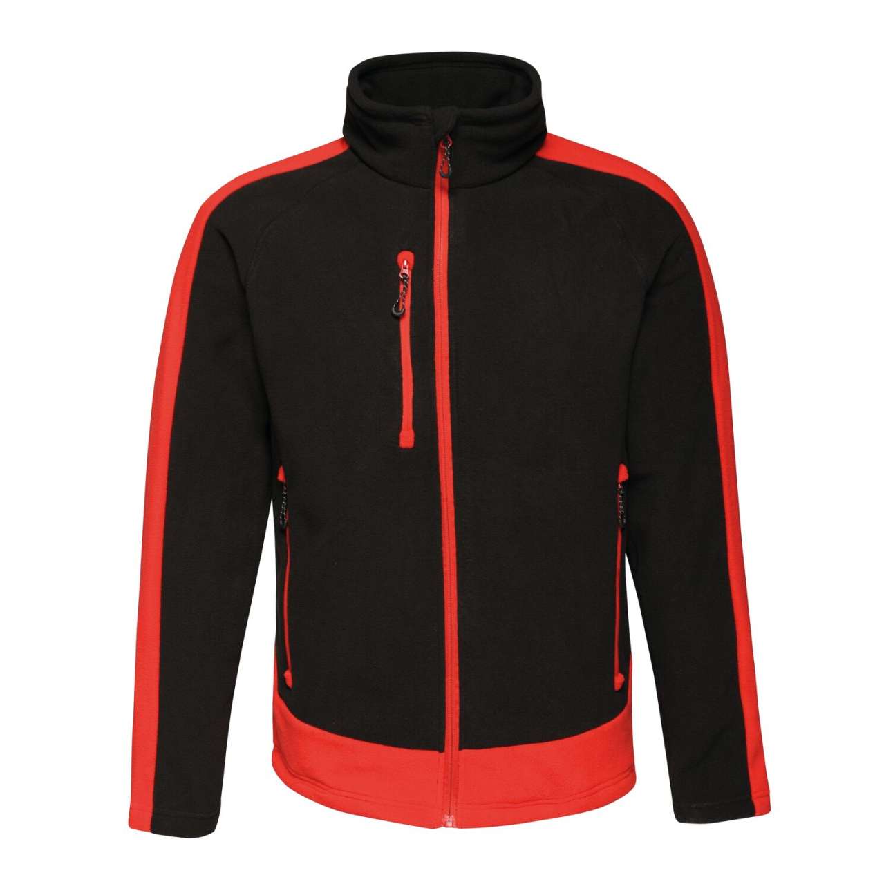 CONTRAST 300 FULL ZIP FLEECE - Black/Classic Red - Main