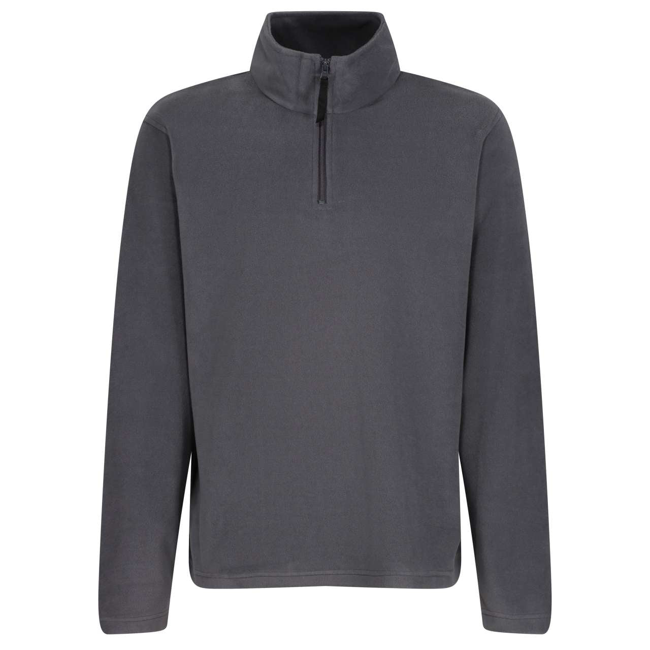 MICRO ZIP NECK FLEECE - Seal Grey - Main