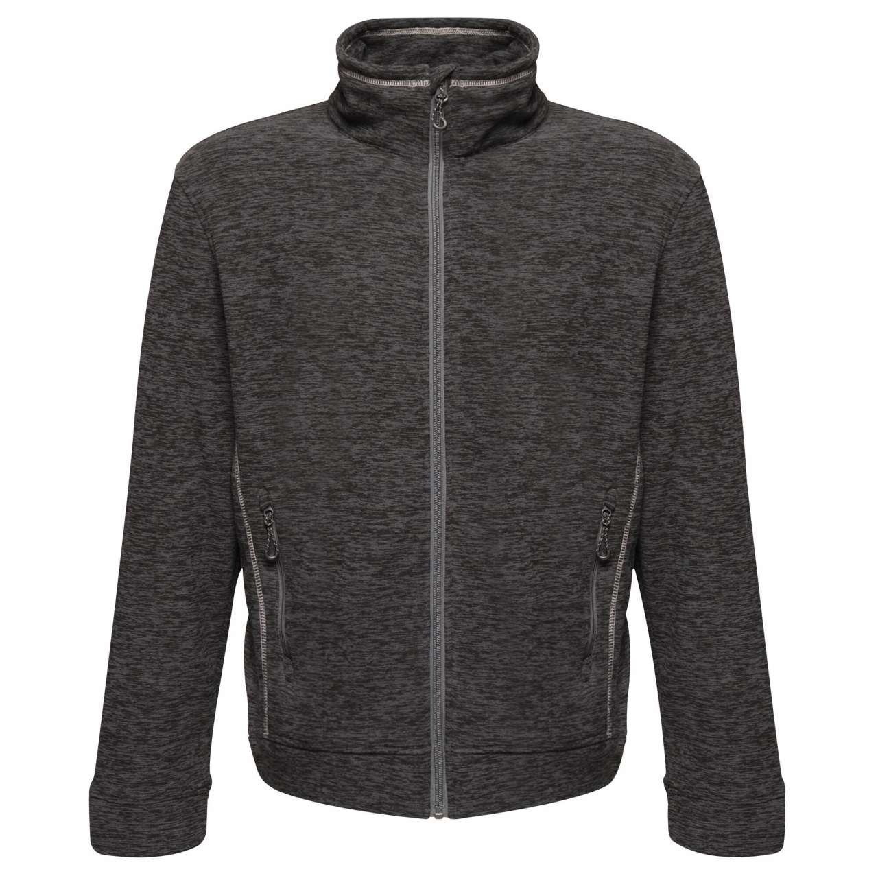 THORNLY MEN - FULL ZIP MARL FLEECE - Seal Grey Marl - colorimageurl