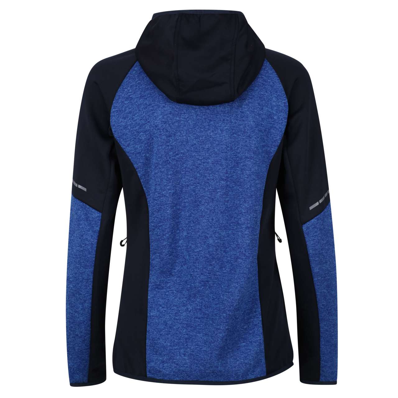 WOMEN'S X-PRO COLDSPRING II HYBRID PERFORMANCE STRETCH HOODED FLEECE JACKET - Oxford Blue Marl/Navy - Additional