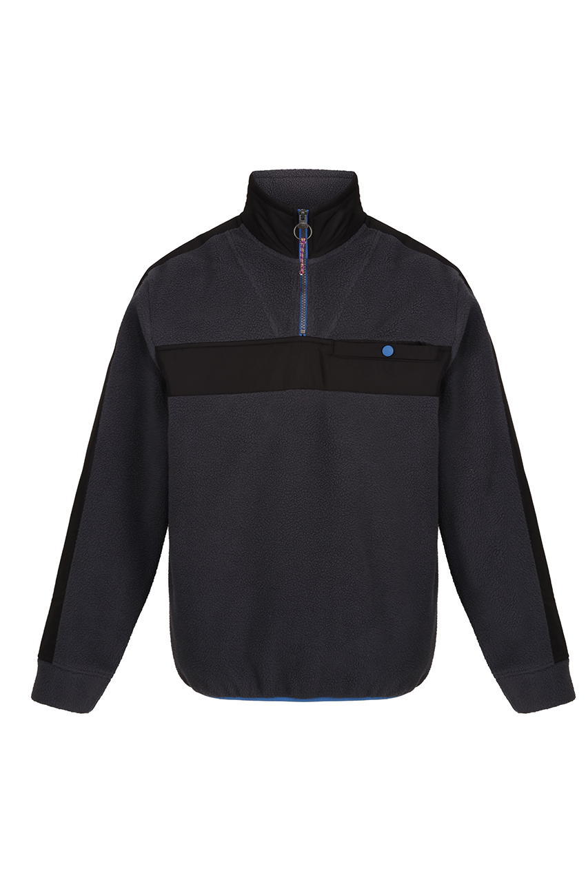 VINTAGE FLEECE PULLOVER - Juniper/Black - Model