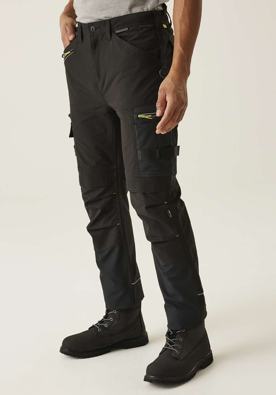 INFILTRATE SOFTSHELL STRETCH TROUSERS - Black - modelimageurl